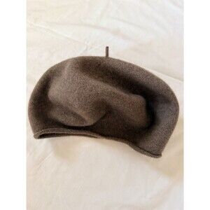 RETTER Wool Beret Hat Brown Made in Japan 100% Wool Classic French Style